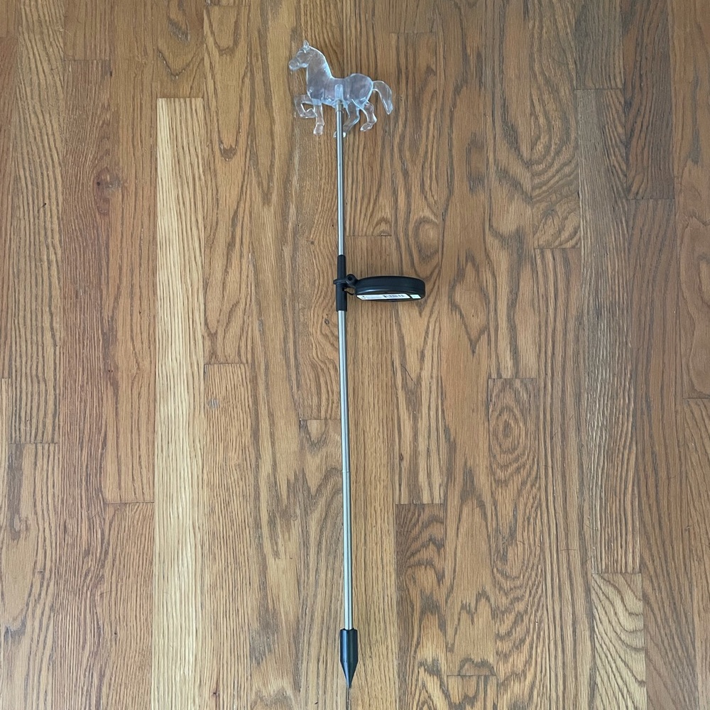 Solar Powered Horse Garden Stake Outdoor Light